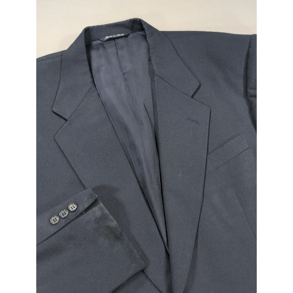 Canali Milano Blazer Mens 40R Charcoal Black Wool Sport Coat Italy Bloomingdales